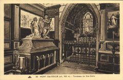 VINTAGE POSTCARD Mont Saint Odile Tomb of co. Odile