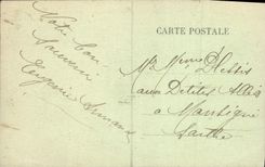 Explanada de Dieppe de la POSTAL de la VENDIMIA del casino y del castillo viejo