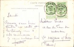 VINTAGE POSTCARD the Coilegiale Bridge And the Citadel Dining