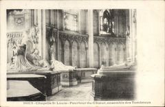 Circunferencia de St. Louis de la cámara acorazada de Dreux de la POSTAL de la VENDIMIA del estribillo junto de las tumbas