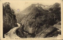 CPA Dauphine Route De La Berarde Le Virage De La Bernardiere et la tete de Lauranoure 