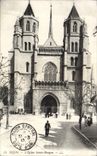 VINTAGE POSTCARD Dijon the Benign Church Holy