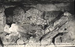 VINTAGE POSTCARD Cave Of the Dragon Seen from AD INTERIM 'Interior De I' Main entrance of the old career blown in by German