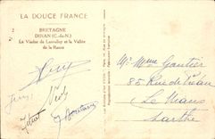 CPA Bretagne Dinan Le Viaduc De Lanvallay Et La Vallee de la Rance