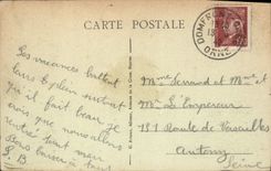 CPA Domfront Rue Des Fosses Plissons et ancienne tour du chateau