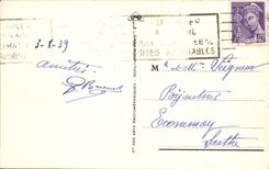 POSTAL Dinard de la VENDIMIA hora de la playa EN EL INTERÍN 'del baño vista del hotel del gancho