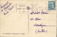 CPA Deauvile La Plage Fleurie La Plage