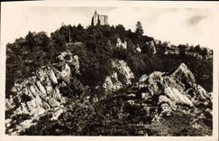 CPM Domfront Le Donjon Vue Du Tertre Ste Anne