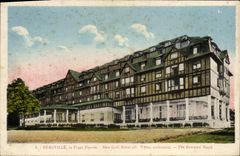 POSTAL Deauville de la VENDIMIA el nuevo golf florecido de la playa