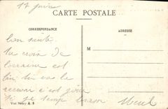 VINTAGE POSTCARD War Badonviller Street Of the Station After the Combat and the invasion bavaoise Militaria