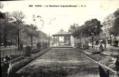 VINTAGE POSTCARD Paris the Boulevard Auguste Blanqui