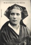 CPA Type De Femme De I'Ile De Sein Etude De Tete Folklore