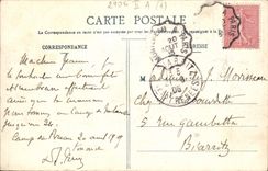 VINTAGE POSTCARD Fontainebleau Camp Of Avon Militaria Artillery