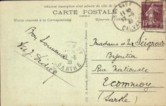 VINTAGE POSTCARD Overall picture Cliff Of the Castle On the left the city