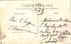 VINTAGE POSTCARD In Berry Camp D' Avor Seen from of the Militaria gymnasium