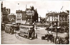POSTAL Piccadilly Londres de la VENDIMIA