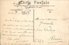 VINTAGE POSTCARD the Castle De Combray Southern part