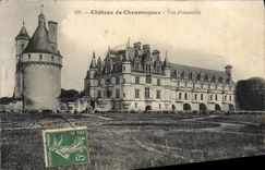 Cuadro total de Castle De Chenonceaux de la POSTAL de la VENDIMIA