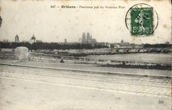 CPA Orleans Panorama Pris Du Nouveau Pont
