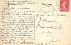 De la VENDIMIA de la POSTAL Apse Sens de la catedral