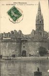 VINTAGE POSTCARD Holy Malo the Bell-tower And the Large Gate