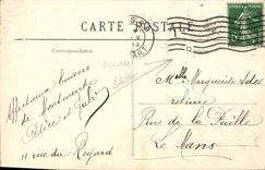 VINTAGE POSTCARD Paris Montmartre the Street Of the Bar the Night Crowns Heart