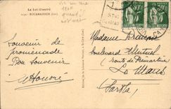 CPA Le Lot Illustre Rocamadour Cachet DAguin Vic sur Cere