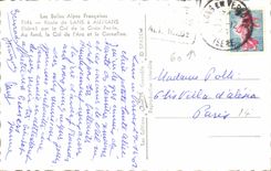 MODERN CARD the Beautiful French Alps Road De Lans has Autrans by the Collar of the Perrin Cross At the bottom the Collar of the Arc and Corn