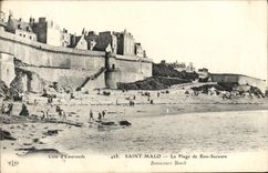 VINTAGE POSTCARD Holy Malo the Beach Of Good Help