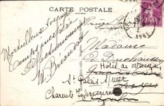 VINTAGE POSTCARD Route De Sallanches Combloux Megeve Chains Of Mont Blanc