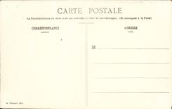 VINTAGE POSTCARD Layered branches the Notre Dame Tower Of the Valley taken of the Court of the Benedictines