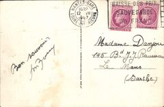 POSTAL Pornichet de la VENDIMIA la playa hacia el viejo hombre de Pornichet