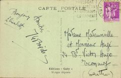 VINTAGE POSTCARD Huelgoat the Pond With Wild boars