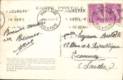 VINTAGE POSTCARD Rennes Principal Frontage De I' Military hospital After Restoration