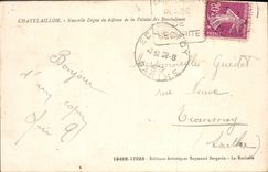 VINTAGE POSTCARD Chatelaillon News Flood bank Of Cliff Of Boucholeurs