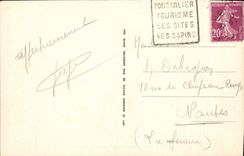 VINTAGE POSTCARD Pontarlier View Taken Of the Vault Daguin Seal