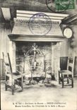 VINTAGE POSTCARD Environs of Rouen Petit Crowns Cornelien Museum the Chimney Of Dining room
