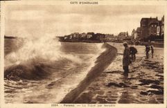 CPA Parame La Digue Par Tempete