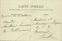 POSTAL Jouarre de la VENDIMIA la torre del monasterio De Jouarre