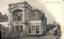 VINTAGE POSTCARD Layered branches Theater Victor Garnier