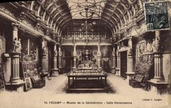 Museo de Fecamp de la POSTAL de la VENDIMIA del sitio benedictino Renacimiento