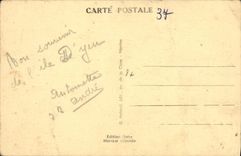 VINTAGE POSTCARD Fromentine Steamer Insula Oya making the service of Fromentine in the Island of Yeu Boat