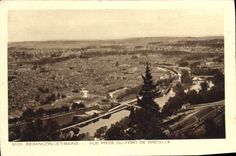 VINTAGE POSTCARD Besancon Les Bains Seen from Of the Fort De Bregille