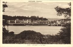 Carga de Bretaña de la POSTAL de la VENDIMIA el Quay