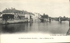 VINTAGE POSTCARD Ferte Under Jouarre Bridge And Castle De I' Ile