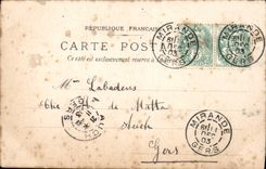 VINTAGE POSTCARD the Sedan-chair