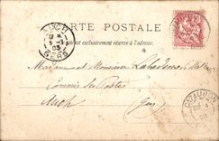 VINTAGE POSTCARD a Baptism In Normandy