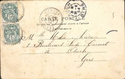 VINTAGE POSTCARD first Vovage Far Rorrat Hubert Robert Train