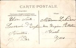 VINTAGE POSTCARD City D' Enghien Les Bains the Seine And Oise Vue perspective of the casino in 1909 Dimensions lake and garden of the pinks