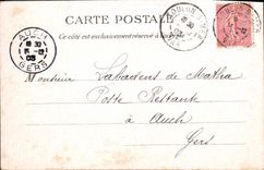 VINTAGE POSTCARD the Sloop Destroyer Dunois Boat